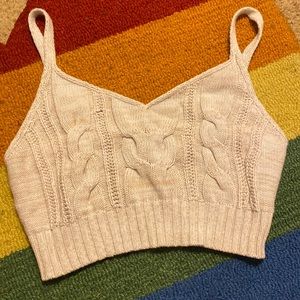 Cable Knit Crop Top